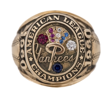 1960 New York Yankees American League Championship Ring (Salesman Sample)